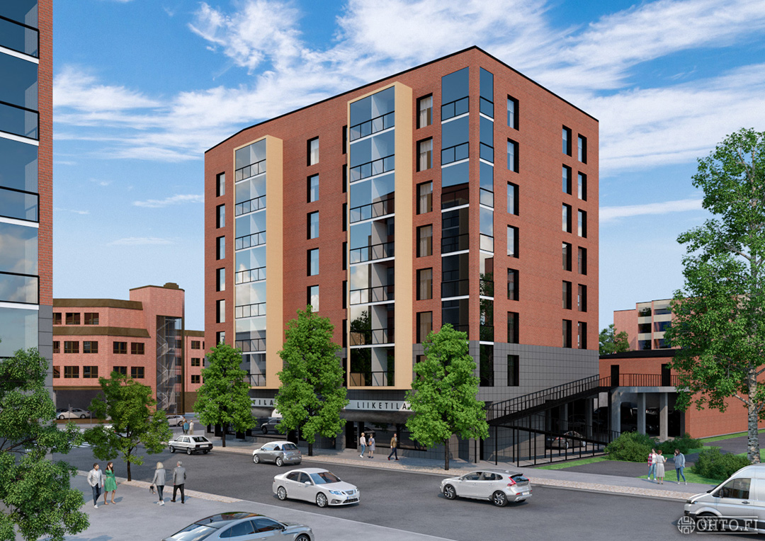 Commercial architectural 3D-visualisation 2/7.