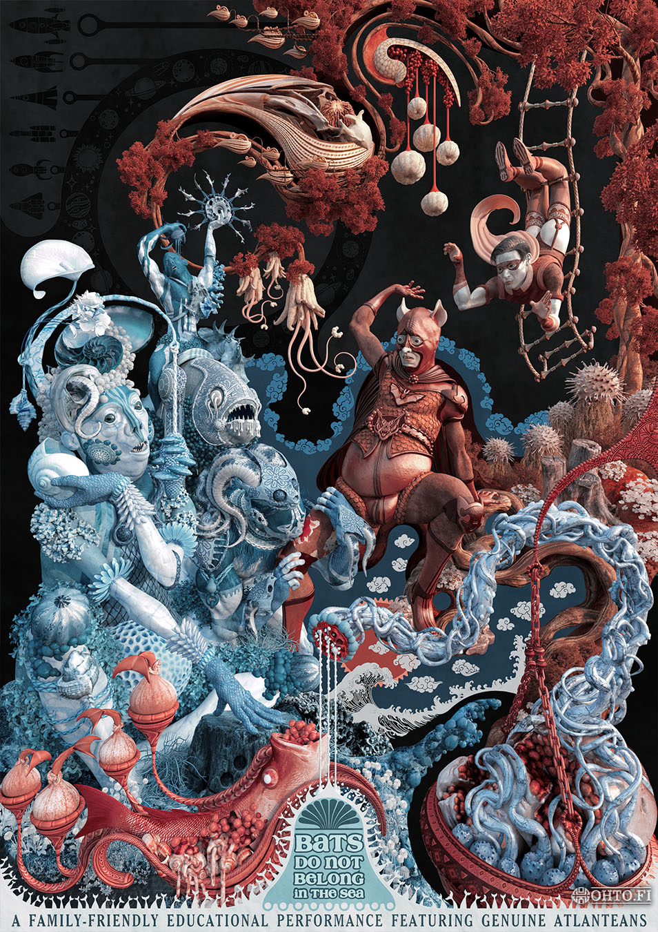 Bats Do Not Belong in the Sea, a fictional ad made with 3ds Max and ZBrush.