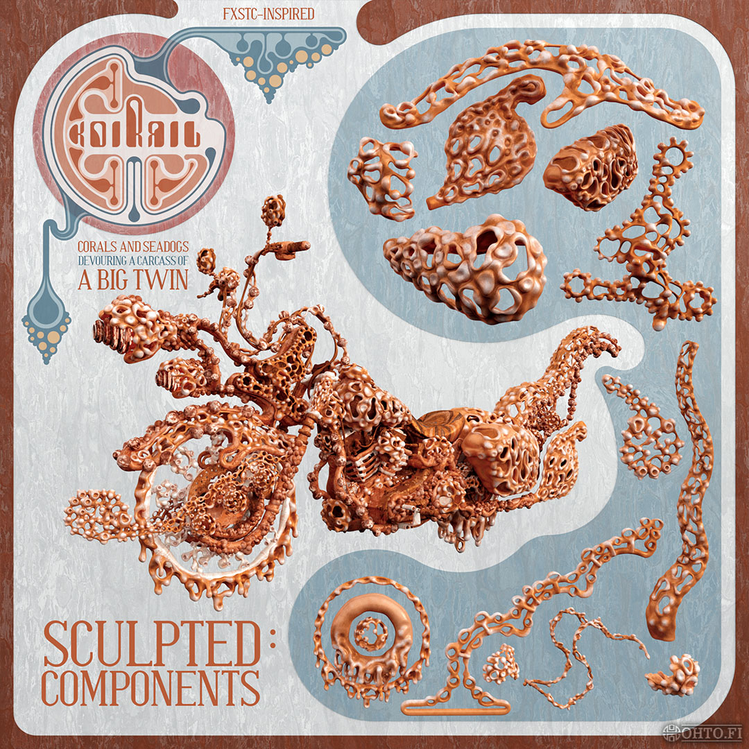 Koirail, a motorcycle concept with a maritime theme.